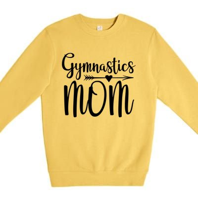 Gymnastics Mom Cute Gymnast Parent Funny Gift Premium Crewneck Sweatshirt