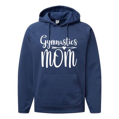 Gymnastics Mom Cute Gymnast Parent Funny Gift Performance Fleece Hoodie