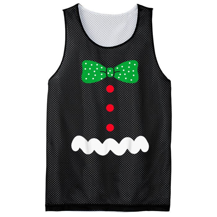 Gingerbread Man Christmas Mesh Reversible Basketball Jersey Tank