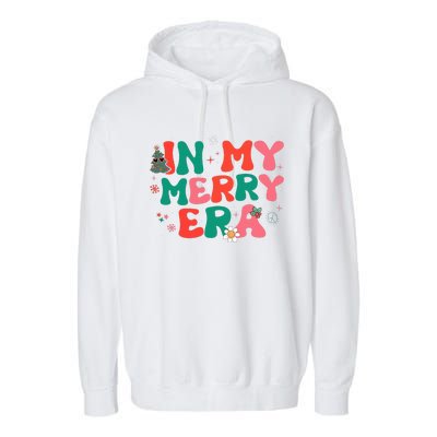 groovy merry christmas Xmas Holiday Christmas santa  Garment-Dyed Fleece Hoodie