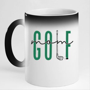 Golf Mom Crewneck Mothers Day Master Golf 11oz Black Color Changing Mug