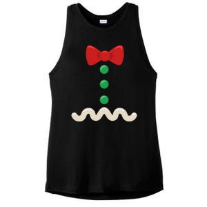 Gingerbread Man Christmas Costume Ladies PosiCharge Tri-Blend Wicking Tank