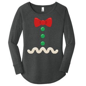 Gingerbread Man Christmas Costume Women's Perfect Tri Tunic Long Sleeve Shirt