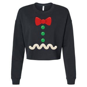 Gingerbread Man Christmas Costume Cropped Pullover Crew