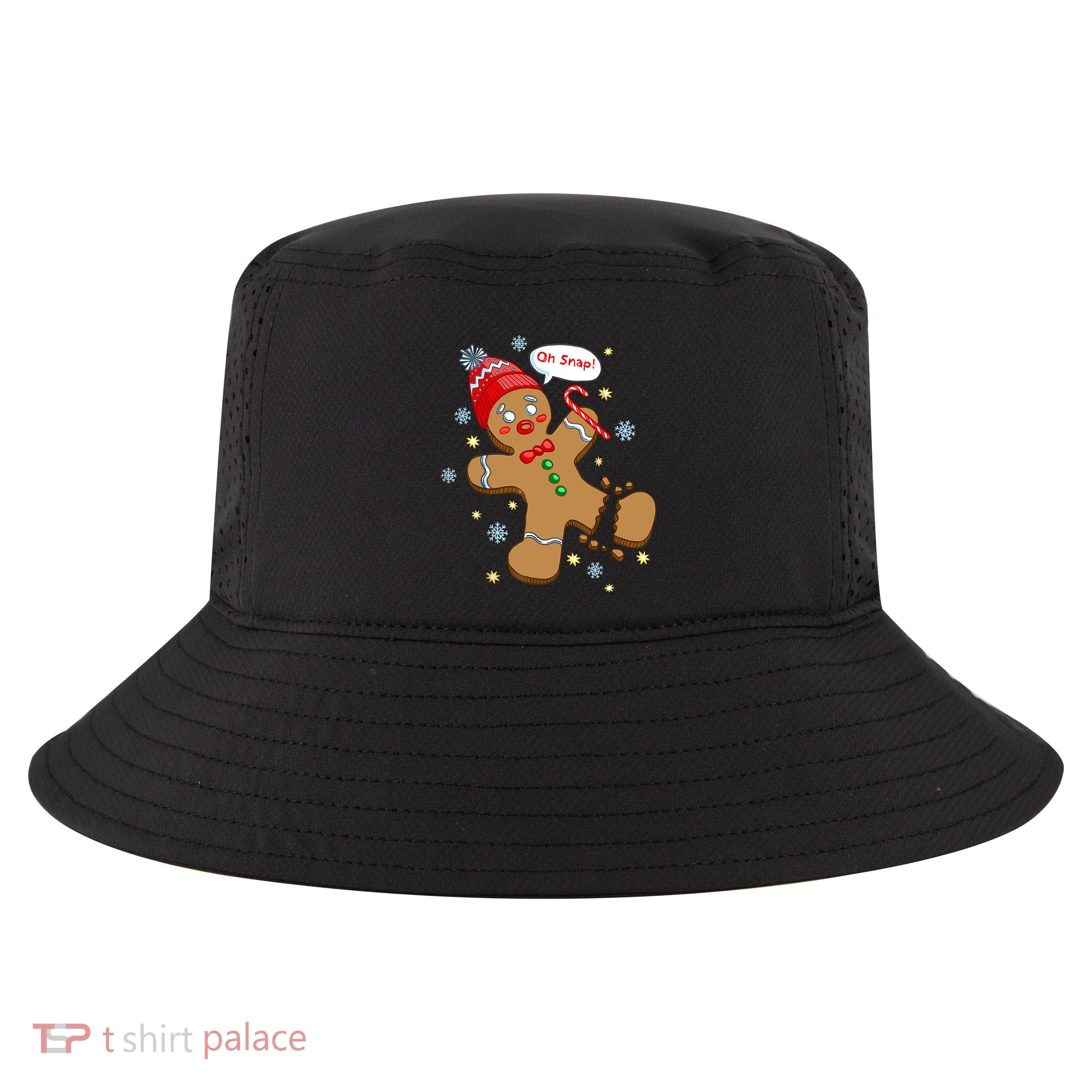 Gingerbread Man Cookie Xmas Oh Snap Funny Cute Christmas Cool Comfort Performance Bucket Hat