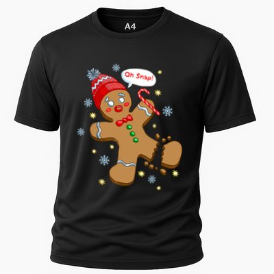 Gingerbread Man Cookie Xmas Oh Snap Funny Cute Christmas Performance Shirt