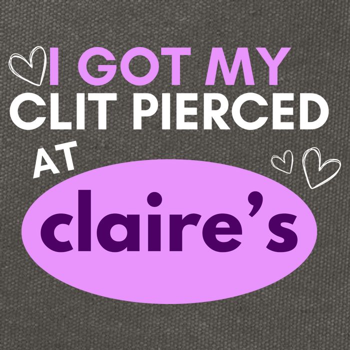 Got My C**T Pierced At Claires Cotton Canvas Backpack
