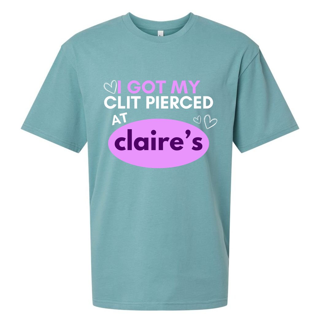 Got My C**T Pierced At Claires Sueded Cloud Jersey T-Shirt