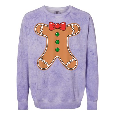 Gingerbread Man Cookie Costume Colorblast Crewneck Sweatshirt