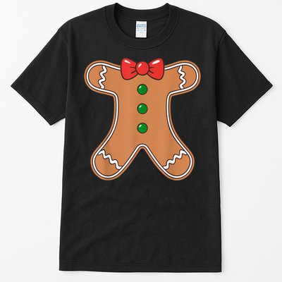 Gingerbread Man Cookie Costume Tall T-Shirt