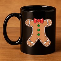 Gingerbread Man Cookie Costume 11oz C Handle Ceramic Mug