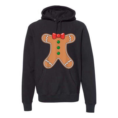 Gingerbread Man Cookie Costume Premium Hoodie