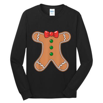 Gingerbread Man Cookie Costume Tall Long Sleeve T-Shirt