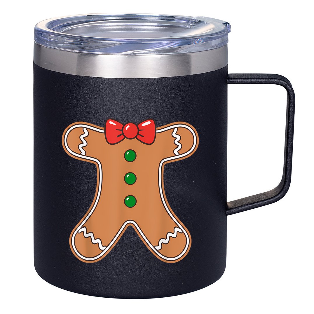 Gingerbread Man Cookie Costume 12oz Stainless Steel Coffee Mug