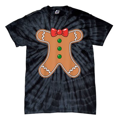 Gingerbread Man Cookie Costume Tie-Dye T-Shirt