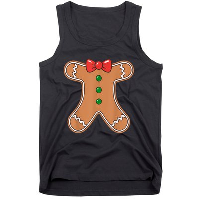 Gingerbread Man Cookie Costume Tank Top