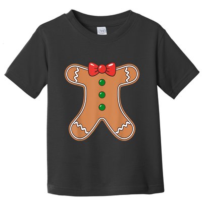Gingerbread Man Cookie Costume Toddler T-Shirt