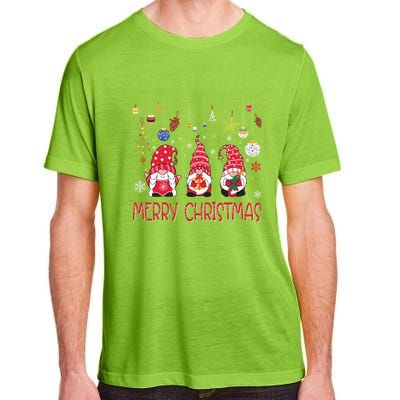 Gnomies Merry Christmas Family Christmas Gnome Gift Adult ChromaSoft Performance T-Shirt