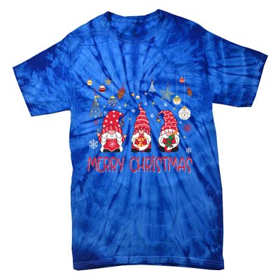 Gnomies Merry Christmas Family Christmas Gnome Gift Tie-Dye T-Shirt