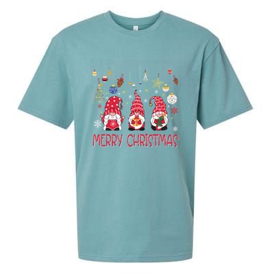 Gnomies Merry Christmas Family Christmas Gnome Gift Sueded Cloud Jersey T-Shirt