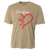 Gingerbread Merry Christmas Couples Matching Xmas Party Cooling Performance Crew T-Shirt