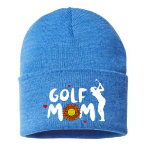 Golf Mom Cute Golf Funny Gift Sustainable Knit Beanie