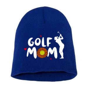 Golf Mom Cute Golf Funny Gift Short Acrylic Beanie