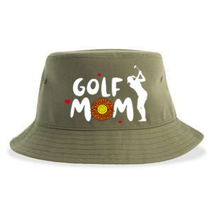 Golf Mom Cute Golf Funny Gift Sustainable Bucket Hat