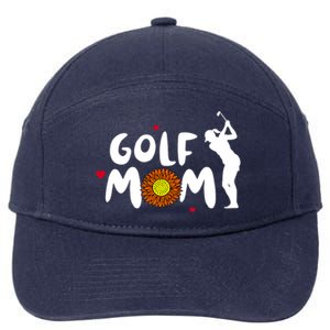 Golf Mom Cute Golf Funny Gift 7-Panel Snapback Hat