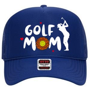 Golf Mom Cute Golf Funny Gift High Crown Mesh Back Trucker Hat