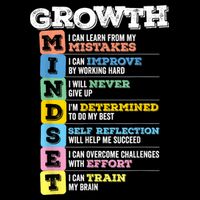 Growth Mindset Classroom Brain Motivation Entrepreneur Cooling Performance Crew T-Shirt
