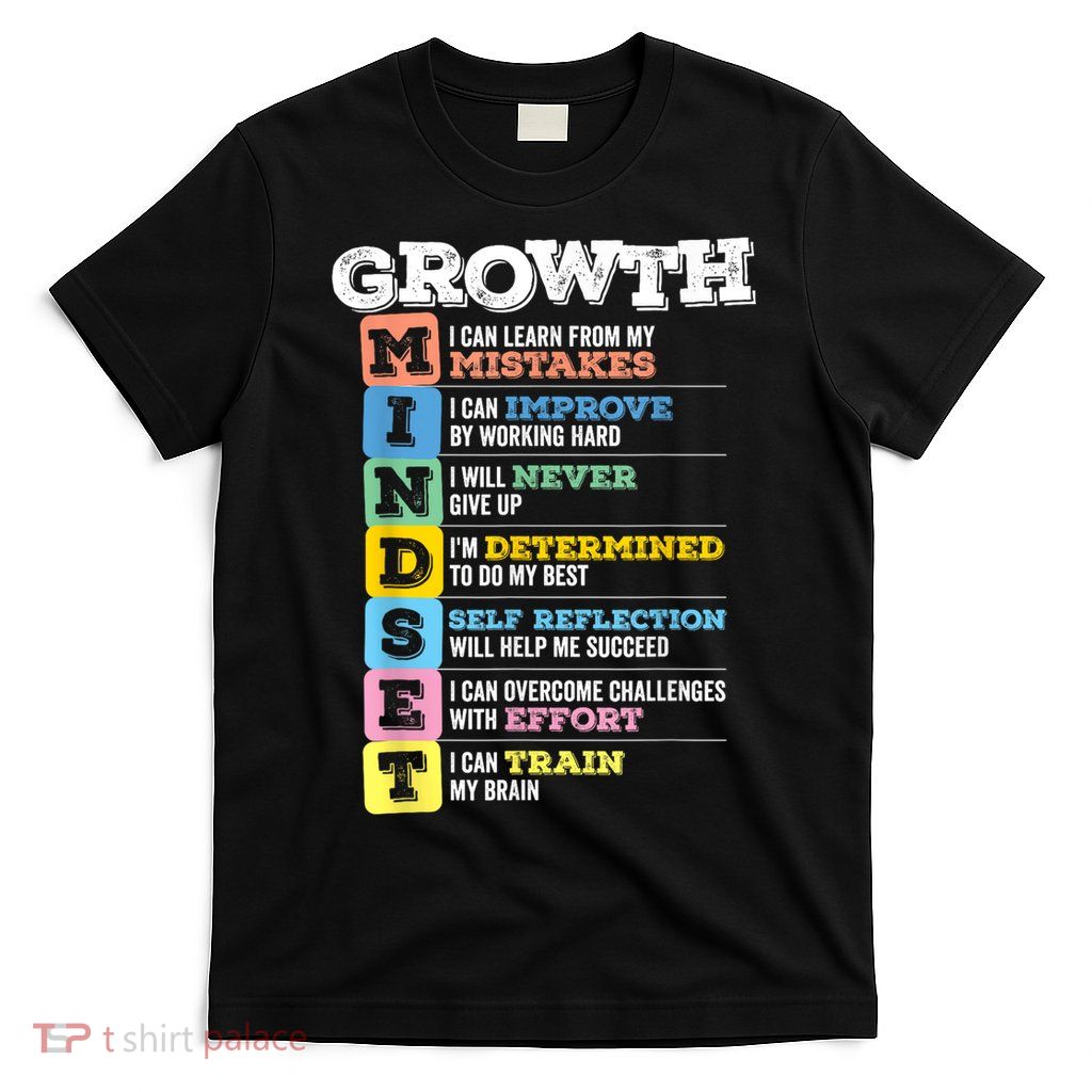 Growth Mindset Classroom Brain Motivation Entrepreneur T-Shirt