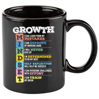 Growth Mindset Classroom Brain Motivation Entrepreneur 11oz C Handle Ceramic Mug