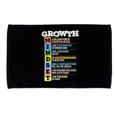 Growth Mindset Classroom Brain Motivation Entrepreneur Microfiber Hand Towel