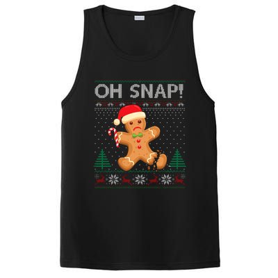 Gingerbread Man Cookie Ugly Sweater Oh Snap Christmas PosiCharge Competitor Tank