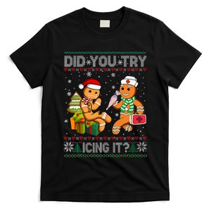 Gingerbread Man Cookie Ugly Sweater Oh Snap Christmas T-Shirt