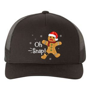 Gingerbread Man Cookie X-Mas Oh Snap Funny Cute Christmas Yupoong Adult 5-Panel Trucker Hat