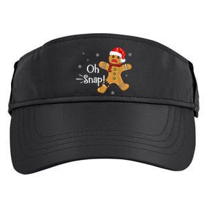 Gingerbread Man Cookie X-Mas Oh Snap Funny Cute Christmas Adult Drive Performance Visor