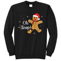 Gingerbread Man Cookie X-Mas Oh Snap Funny Cute Christmas Tall Sweatshirt