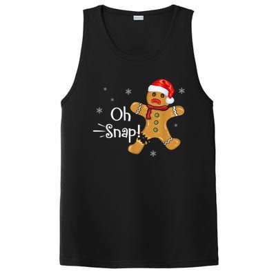 Gingerbread Man Cookie X-Mas Oh Snap Funny Cute Christmas PosiCharge Competitor Tank