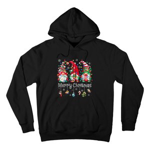 Gnomes Merry Christmas Light Family Gnome Xmas Women Zip Hoodie Hoodie