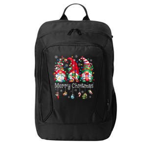 Gnomes Merry Christmas Light Family Gnome Xmas Women Zip Hoodie City Backpack