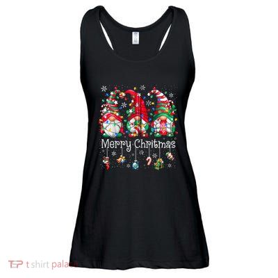 Gnomes Merry Christmas Light Family Gnome Xmas Women Zip Hoodie Ladies Essential Flowy Tank