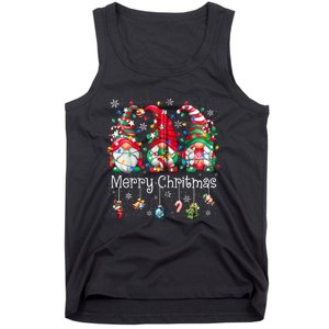 Gnomes Merry Christmas Light Family Gnome Xmas Women Zip Hoodie Tank Top