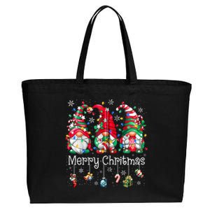 Gnomes Merry Christmas Light Family Gnome Xmas Women Zip Hoodie Cotton Canvas Jumbo Tote