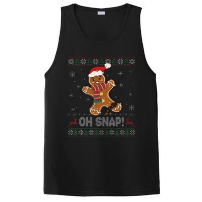 Gingerbread Man Cookie Baking Oh Snap Ugly Xmas Sweater PosiCharge Competitor Tank