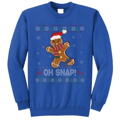 Gingerbread Man Cookie Baking Oh Snap Ugly Xmas Sweater Sweatshirt