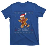 Gingerbread Man Cookie Baking Oh Snap Ugly Xmas Sweater T-Shirt