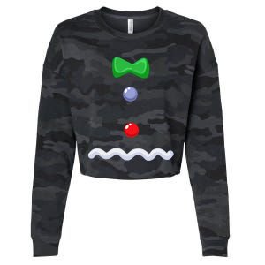 Gingerbread Man Christmas Costume Cropped Pullover Crew