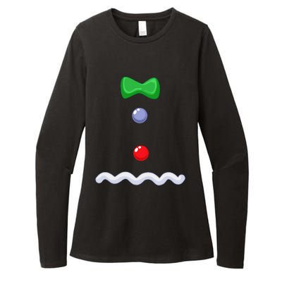 Gingerbread Man Christmas Costume Womens CVC Long Sleeve Shirt